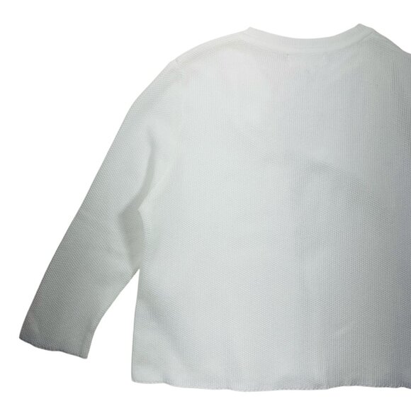white open frayed cardigan size medium Cotton Country - Picture 7 of 13